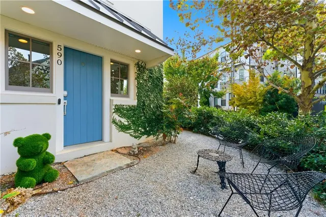 a front view of a house