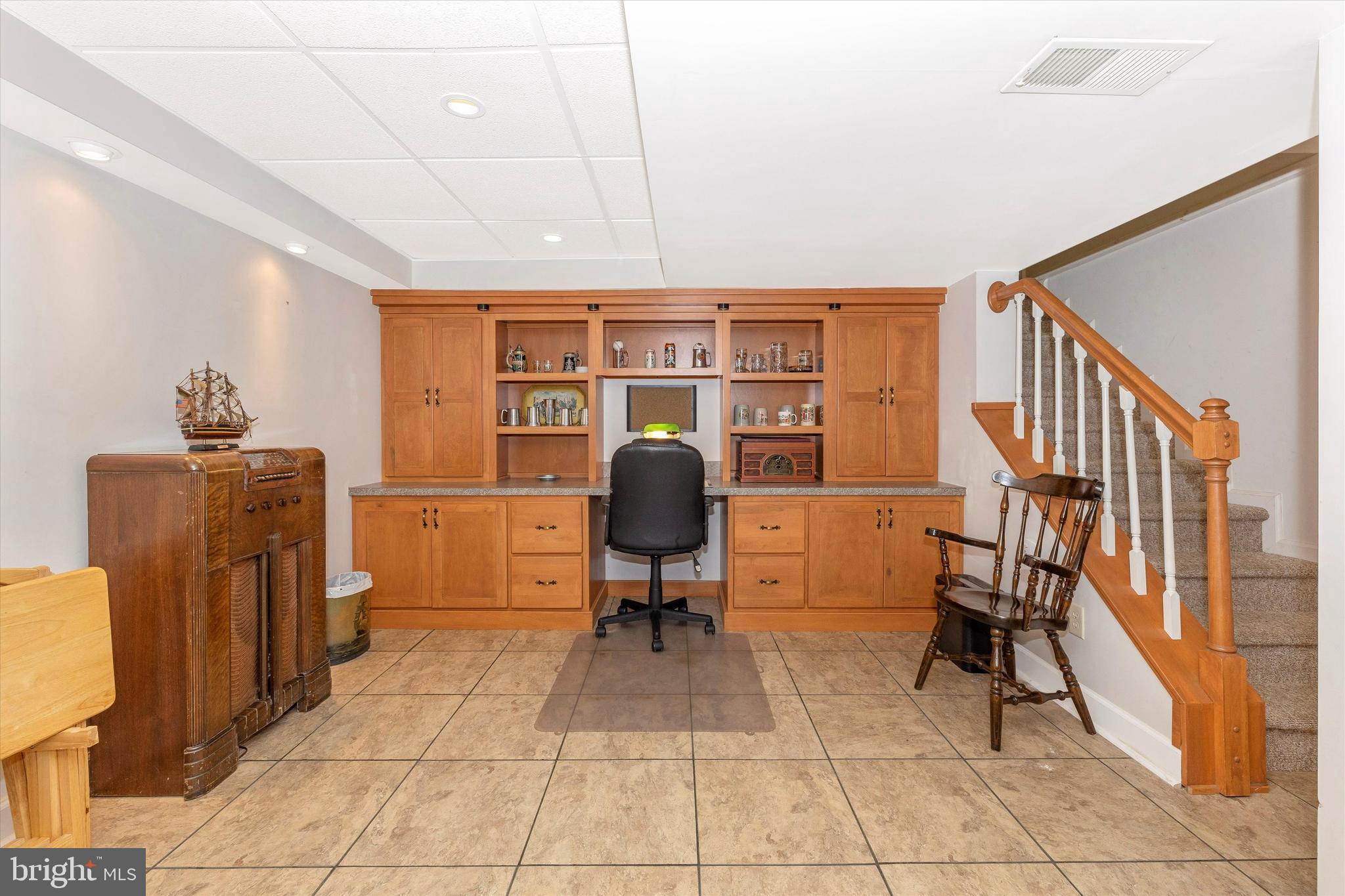 910 Seminole Road Frederick, MD 21701 - Photo 18 of 31 Lower Level Rec Room - Custom Built Ins