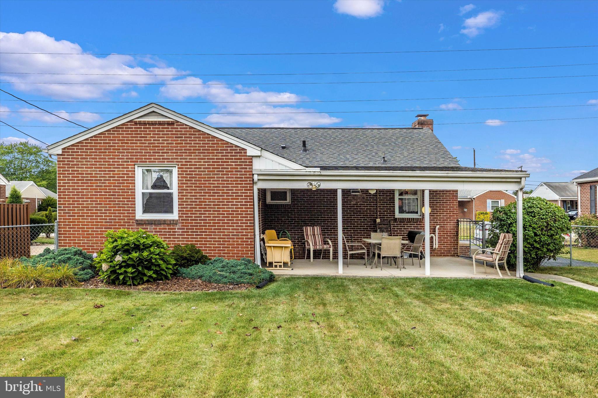 910 Seminole Road Frederick, MD 21701 - Photo 27 of 31 Rear View - Covered Porch and Fenced Yard
