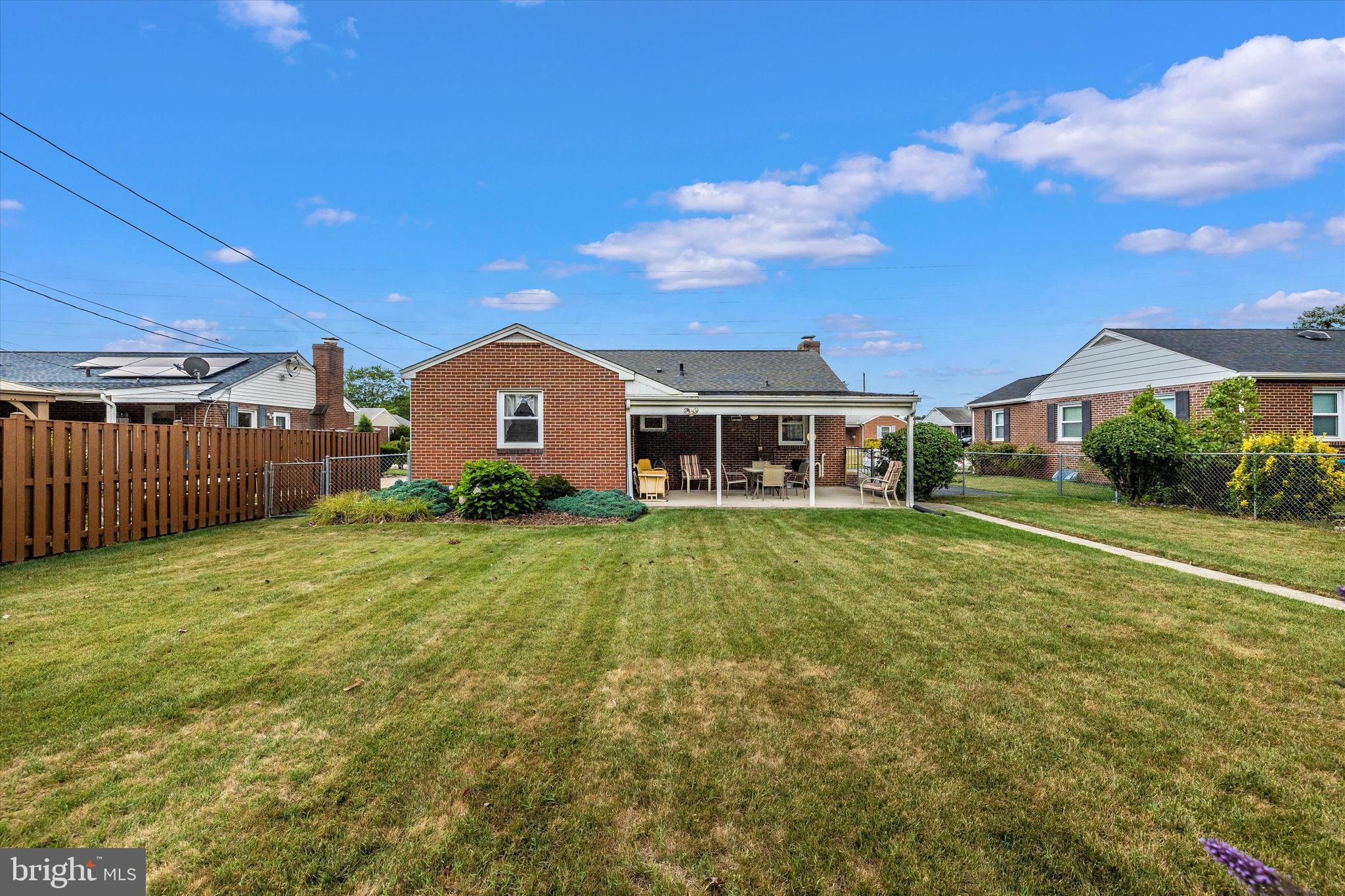 910 Seminole Road Frederick, MD 21701 - Photo 28 of 31 Rear View - Covered Porch and Fenced Yard