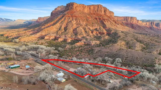 a view of city and mountain