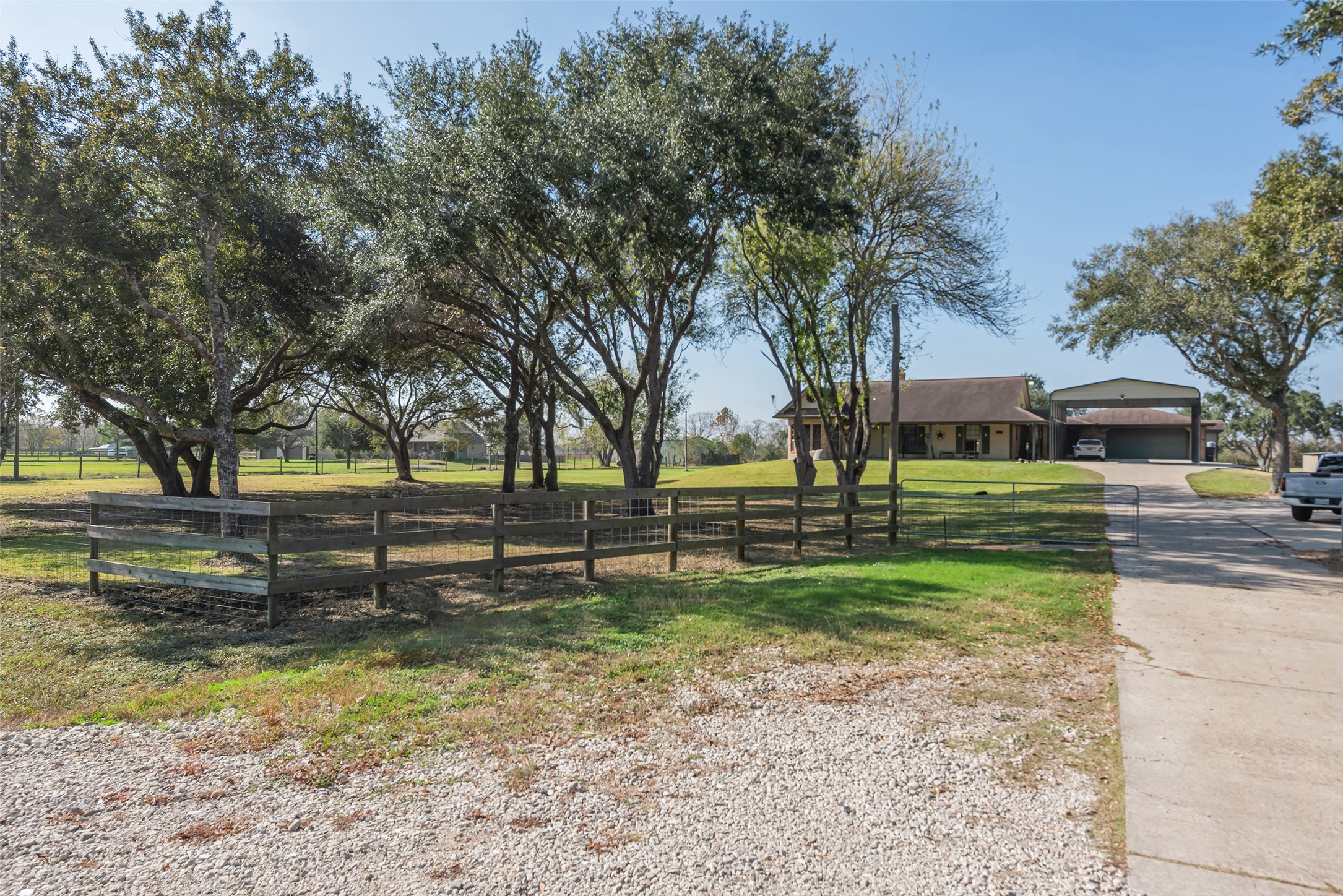a view of park with tree s