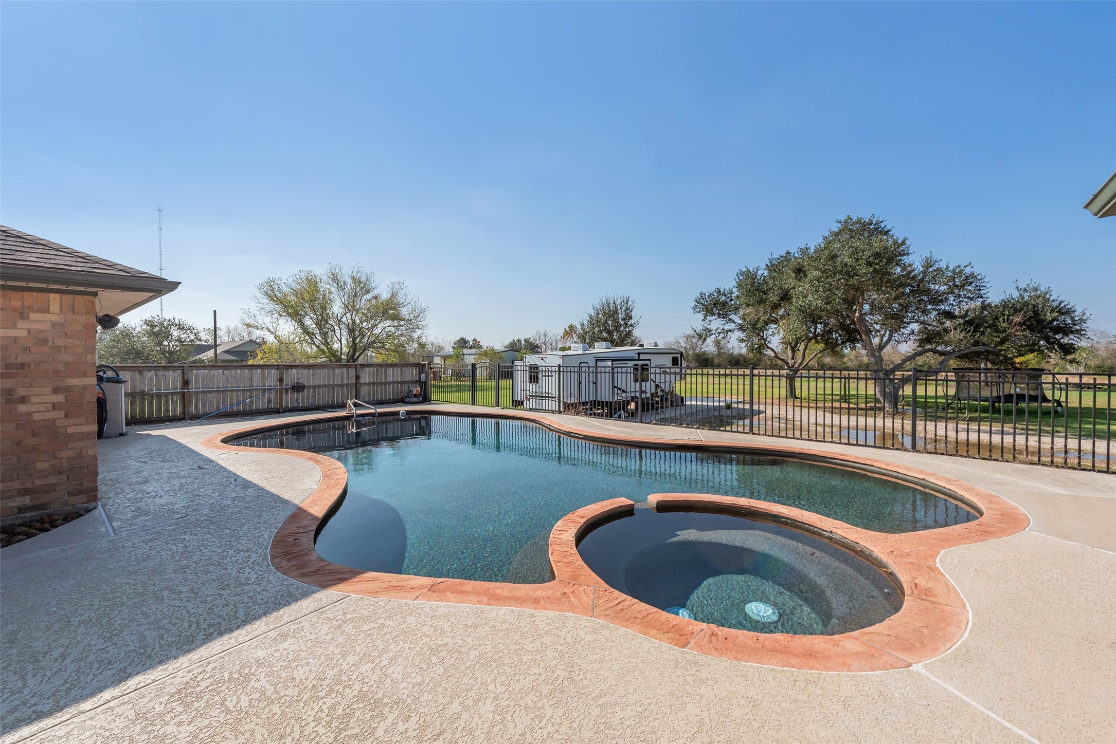 1014 Ginger Street Santa Fe, TX 77517 - Photo 25 of 50 a view of swimming pool with seating space