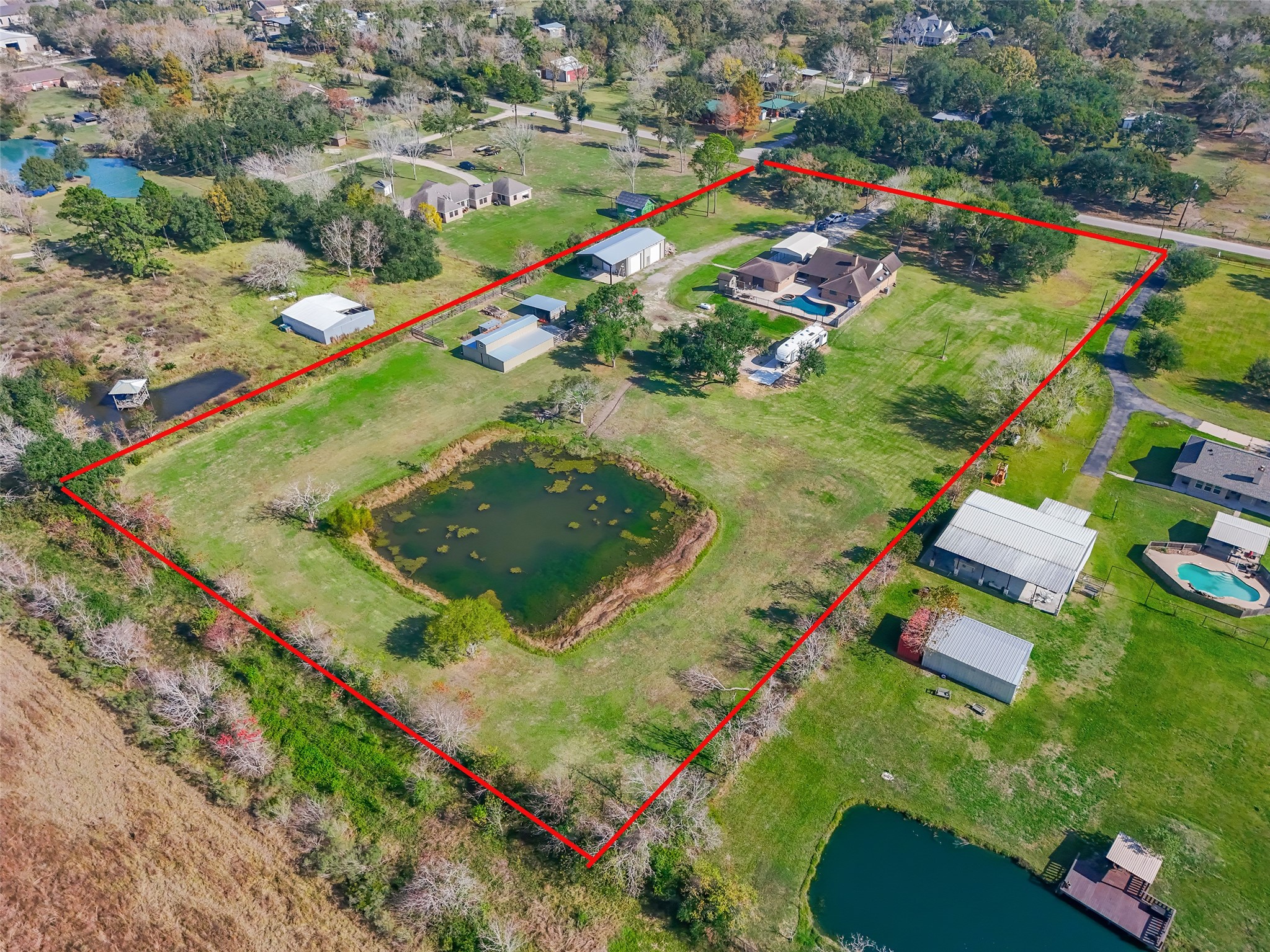 1014 Ginger Street Santa Fe, TX 77517 - Photo 48 of 50 an aerial view of a residential houses with outdoor space