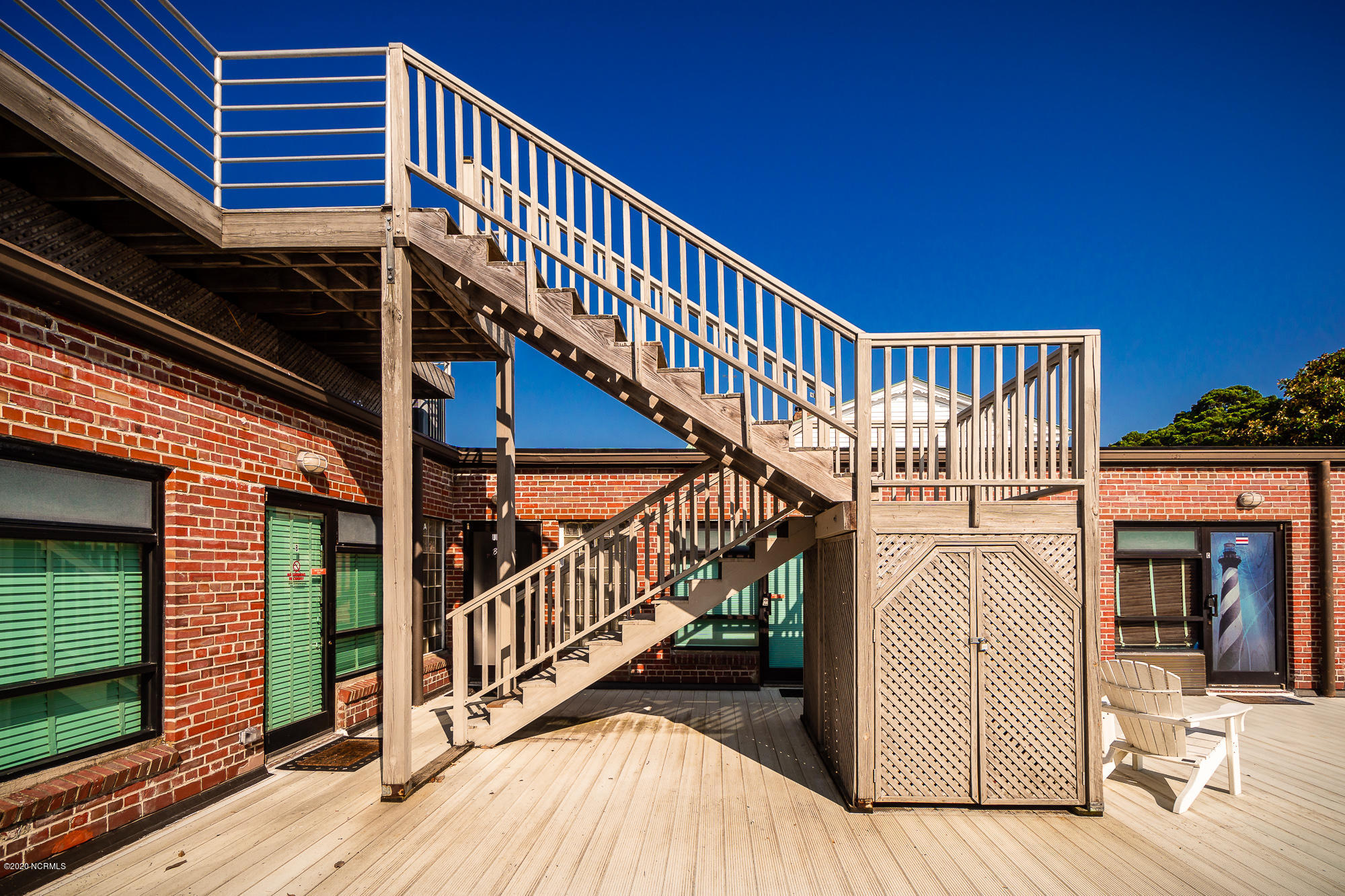 509 Front Street, Unit D Beaufort, NC 28516 - Photo 23 of 38 Stairs to upper deck