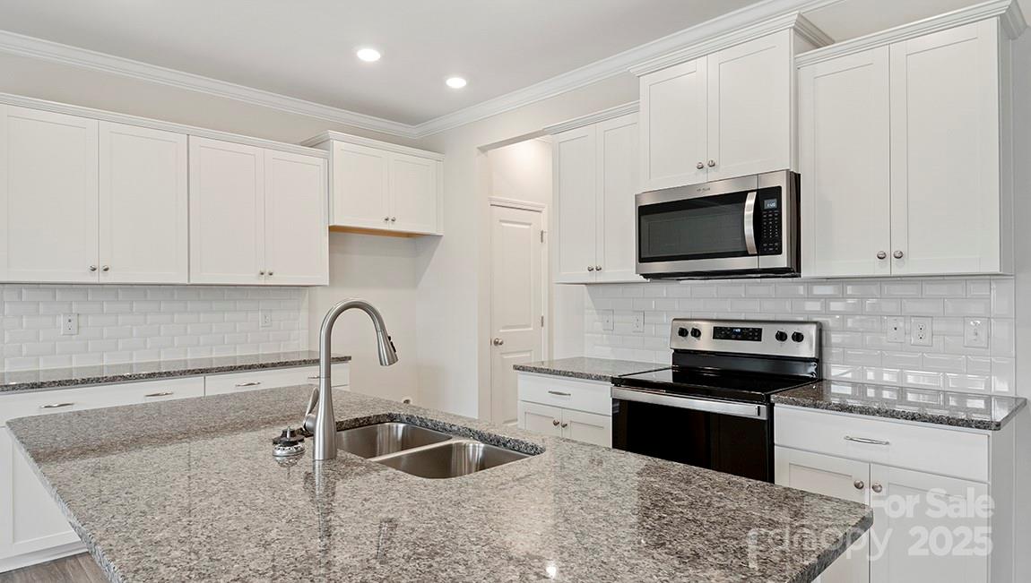 351 Lagoon Road Fletcher, NC 28732 - Photo 9 of 21 a kitchen with granite countertop a sink stainless steel appliances and cabinets