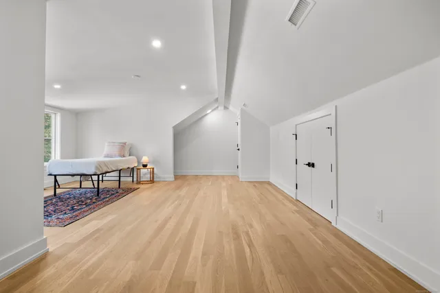 a view of livingroom with furniture and wooden floor