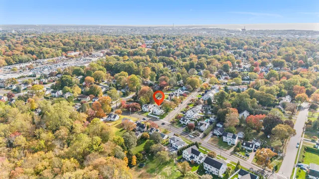 an aerial view of multiple house