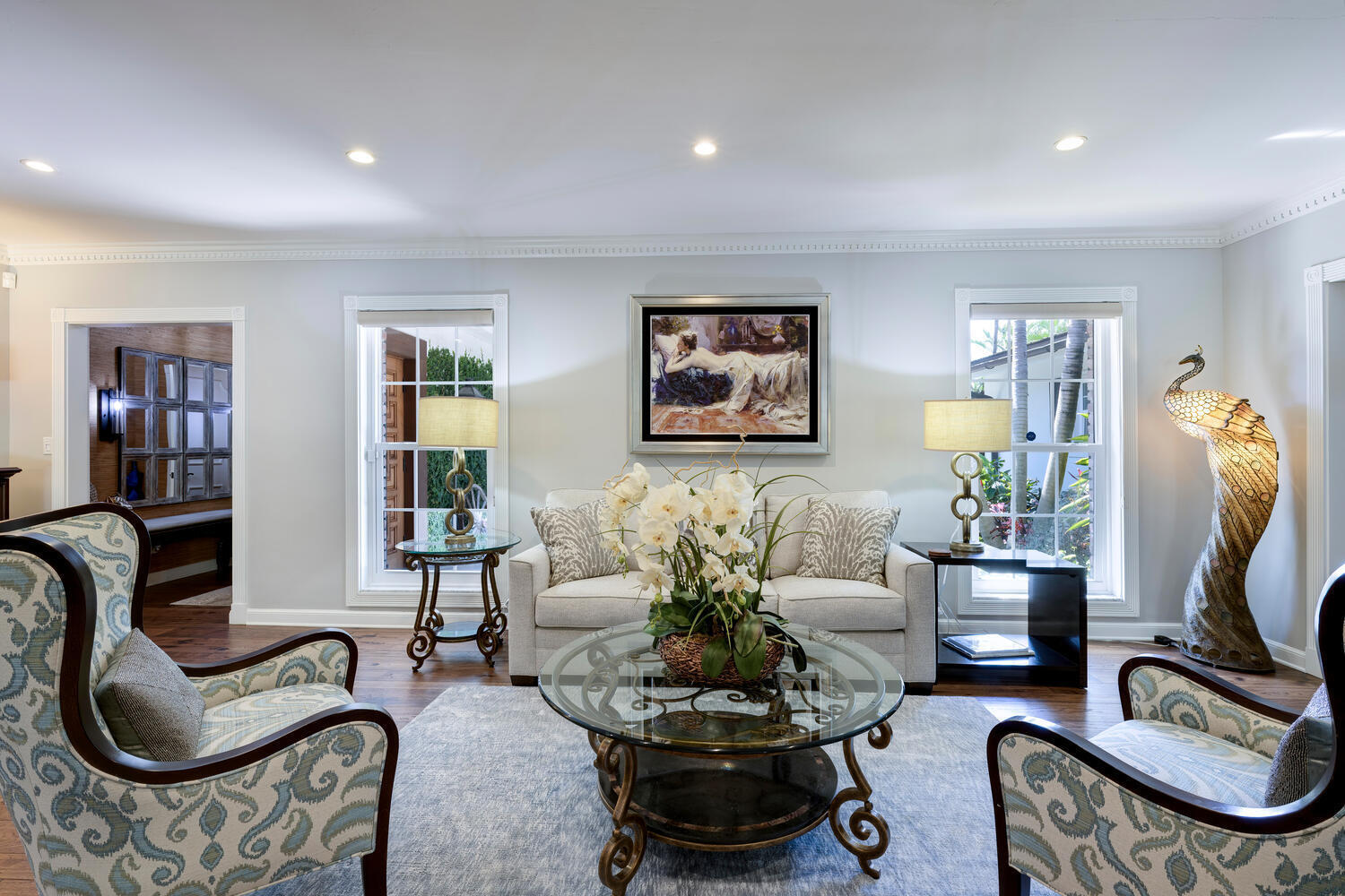 1125 Harbor Drive Delray Beach, FL 33483 - Photo 14 of 41 a living room with furniture a rug and wall paintings