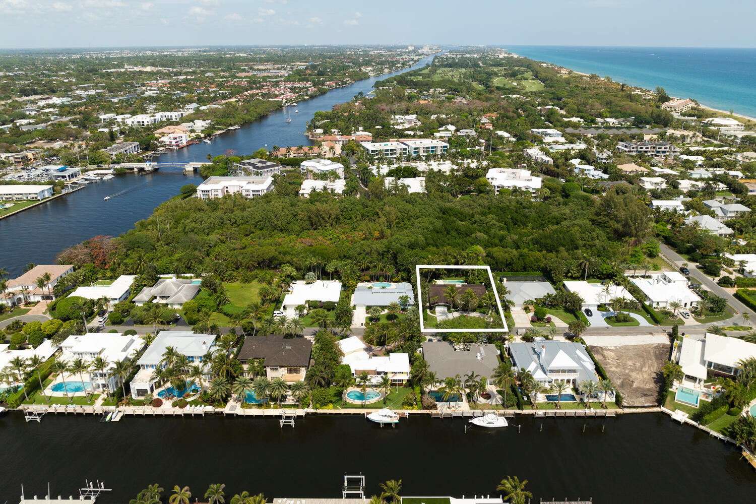 1125 Harbor Drive Delray Beach, FL 33483 - Photo 2 of 41 an aerial view of residential houses with outdoor space