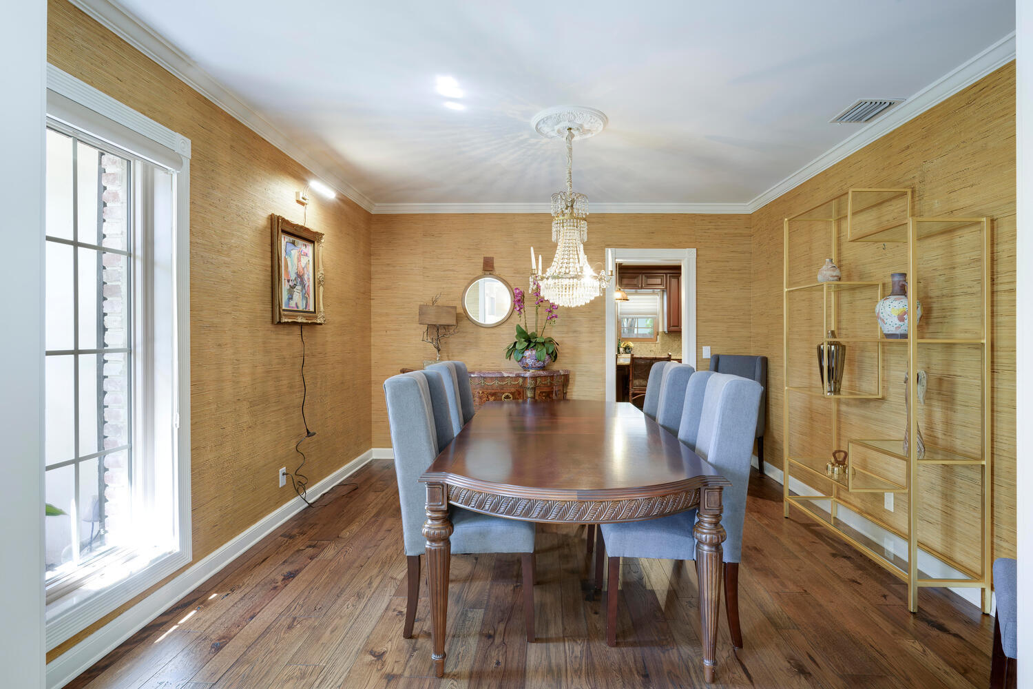 1125 Harbor Drive Delray Beach, FL 33483 - Photo 22 of 41 a view of a dining room with furniture window and wooden floor