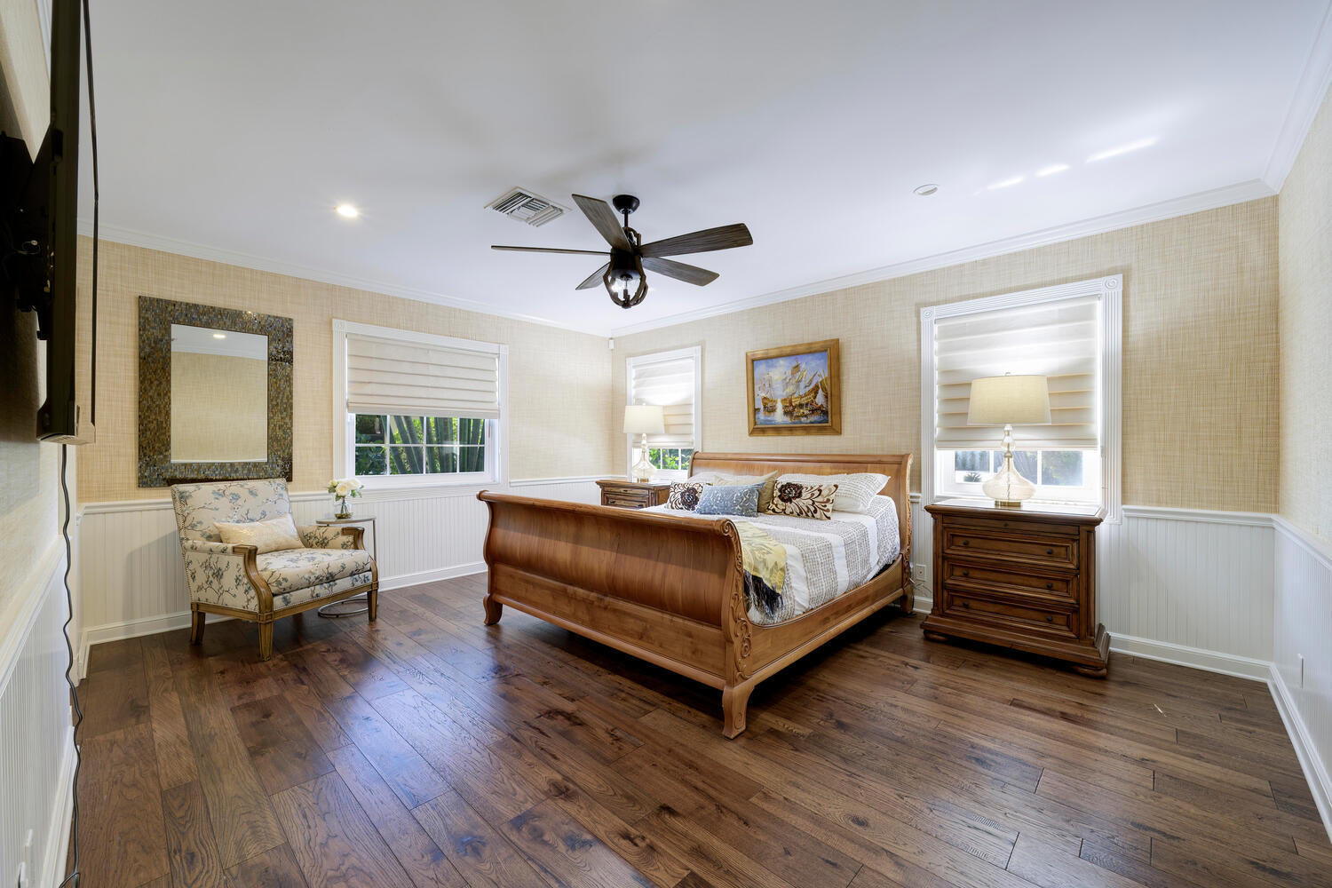 1125 Harbor Drive Delray Beach, FL 33483 - Photo 33 of 41 a bedroom with a bed couch and a window