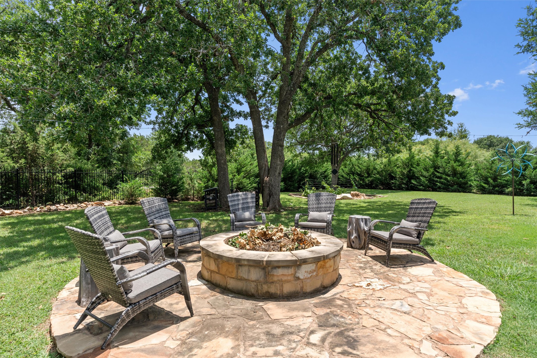 104 Adobe Cove Georgetown, TX 78633 - Photo 36 of 39 View of patio featuring a fire pit
