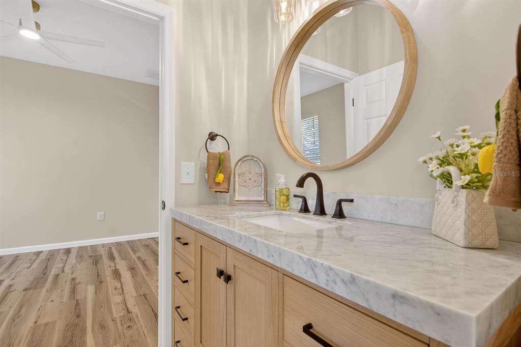 6002 Martinglade Place Lithia, FL 33547 - Photo 31 of 62 a bathroom with a sink and a mirror