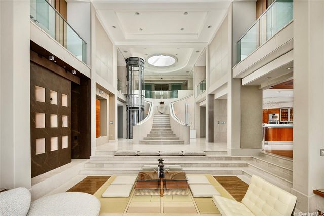 a view of a building with a outdoor space