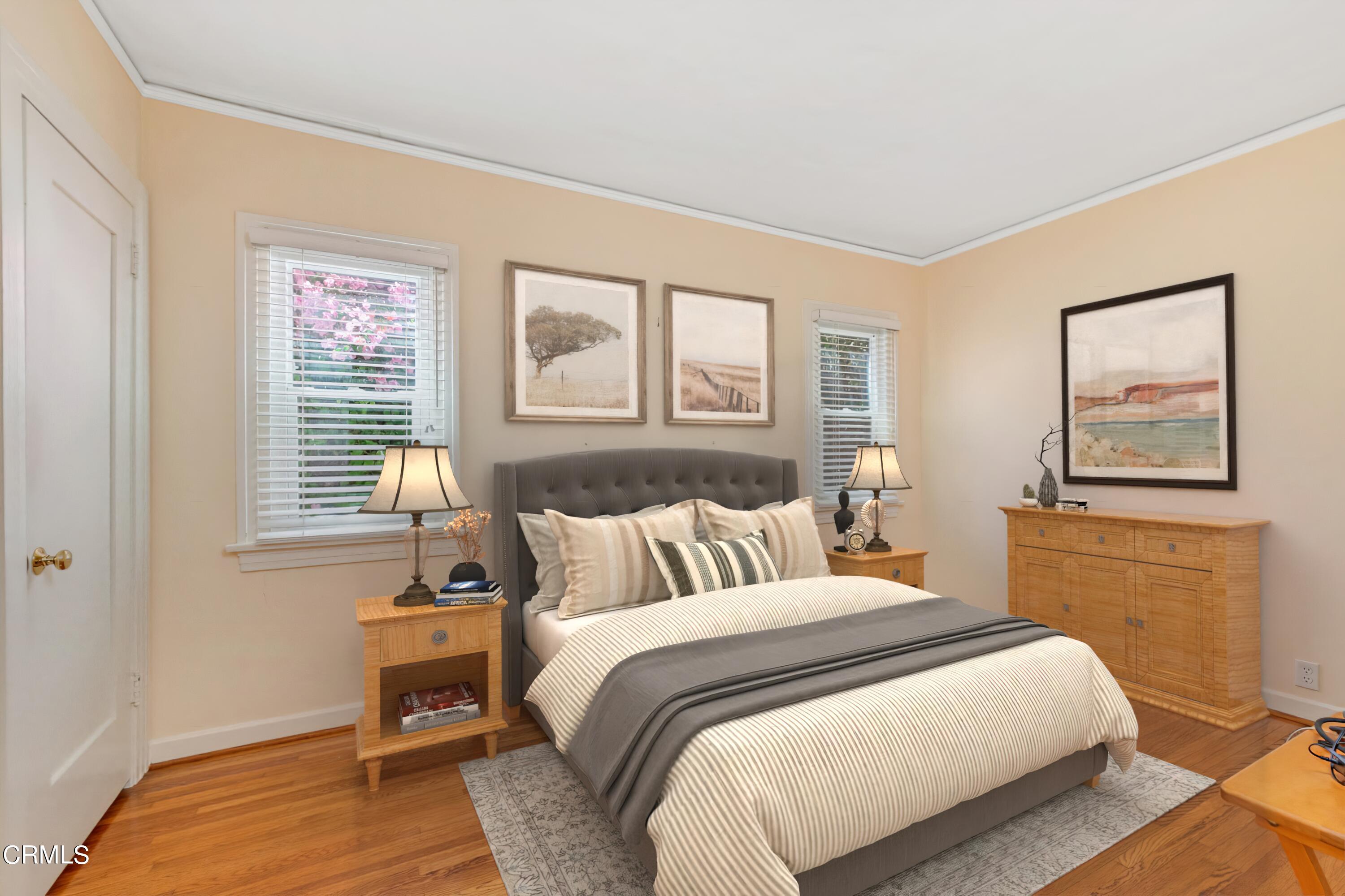 939 Old Mill Road Pasadena, CA 91108 - Photo 25 of 41 a bedroom with a bed and a window