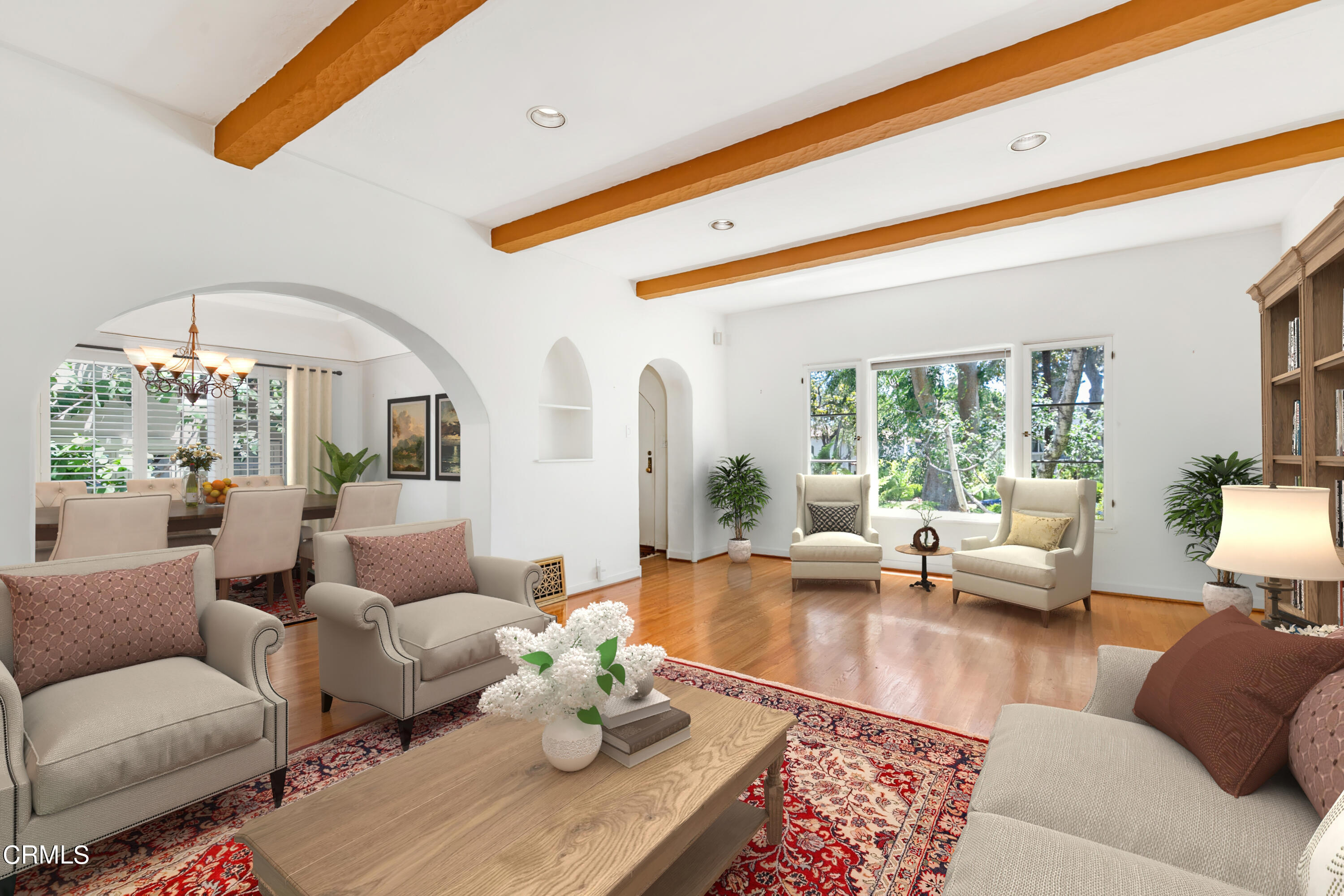 939 Old Mill Road Pasadena, CA 91108 - Photo 5 of 41 a living room with furniture and a large window