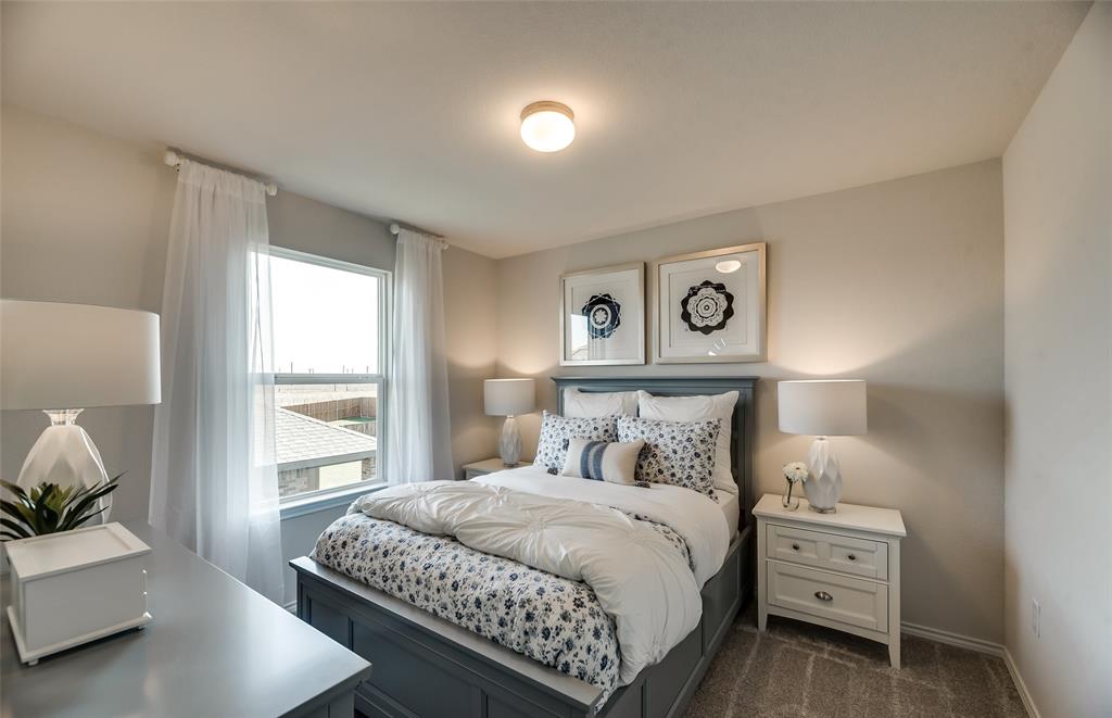 7701 Bent Gale Road Pilot Point, TX 76258 - Photo 16 of 25 *Model Representation - Spacious secondary bedroom with large windows