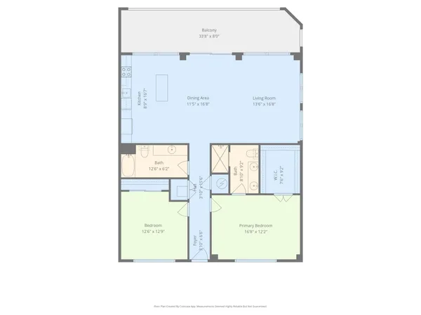 a picture of a bench in front of a door