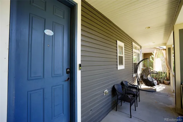 a view of outdoor seating space