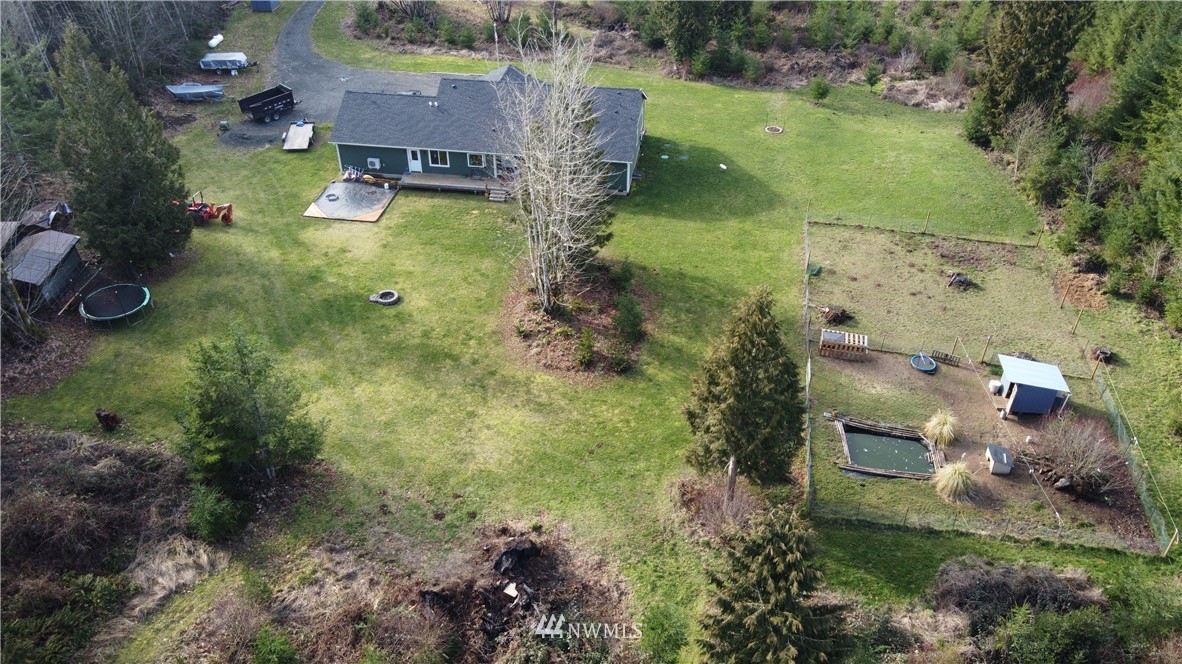 22004 Lee Road Southwest Centralia, WA 98531 - Photo 22 of 26 an aerial view of a house with a yard