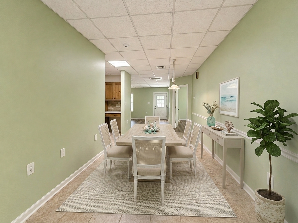 2123 North Avenue Metropolis, IL 62960 - Photo 24 of 49 a dining room with furniture and a potted plant
