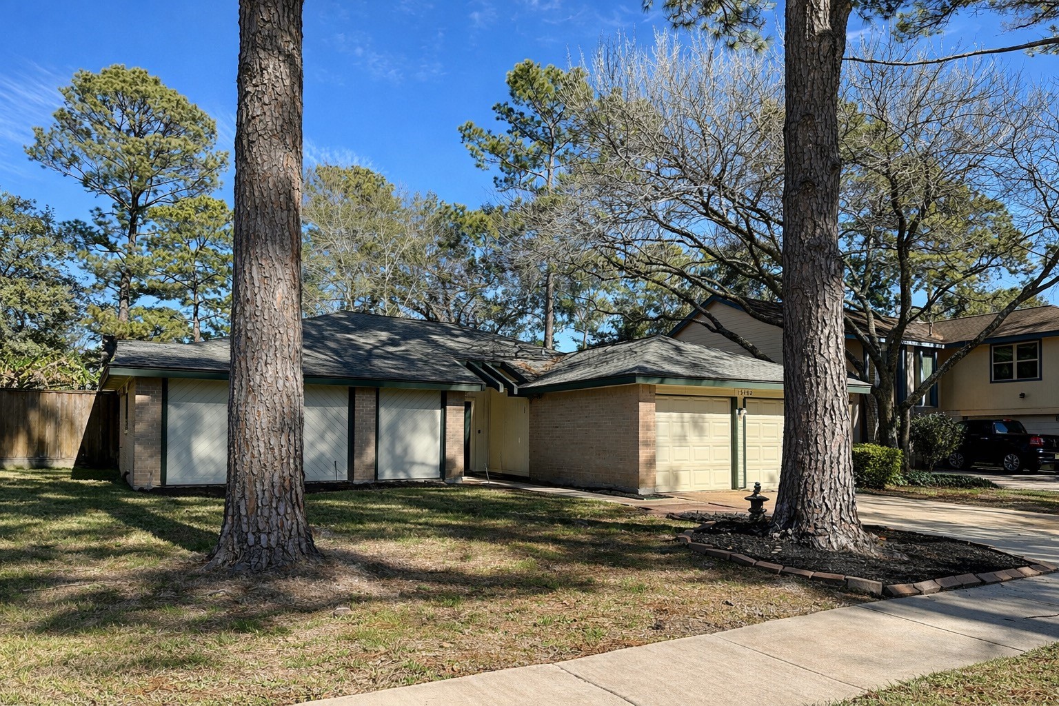 13402 Nevermore Drive Cypress, TX 77429 - Photo 4 of 33 a front view of a house with a tree