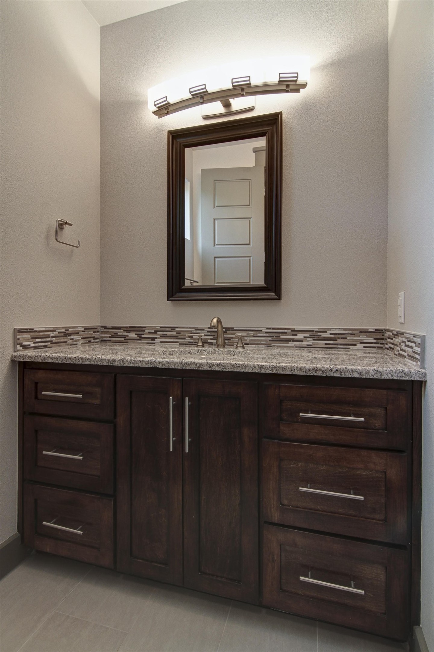 923 East 37th Street Austin, TX 78705 - Photo 29 of 36 a view of granite countertop a sink and a mirror