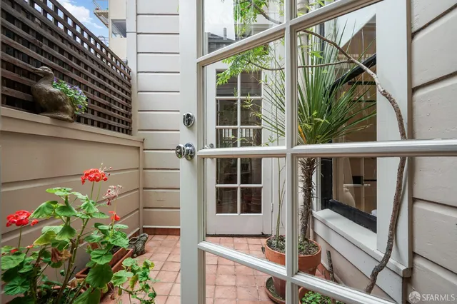 a view of front door