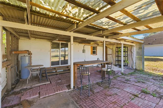 a view of a shaded area in balcony