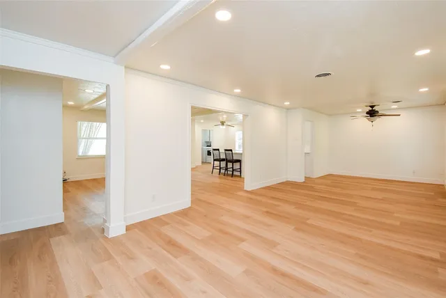 a view of a livingroom with a furniture
