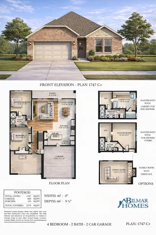 a view of a white house next to a yard with big trees