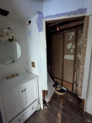 a view of a porch with furniture