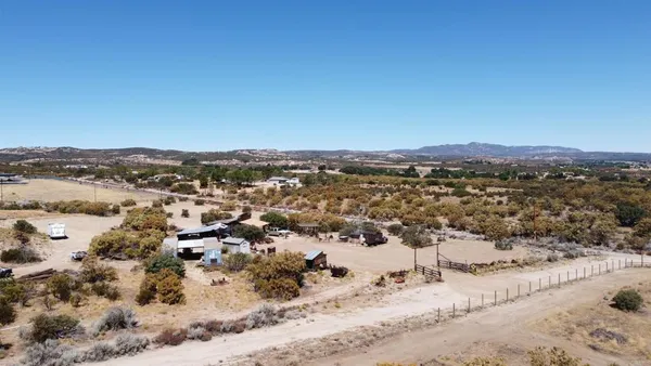 an aerial view of a beach