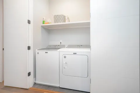 a view of washer and dryer