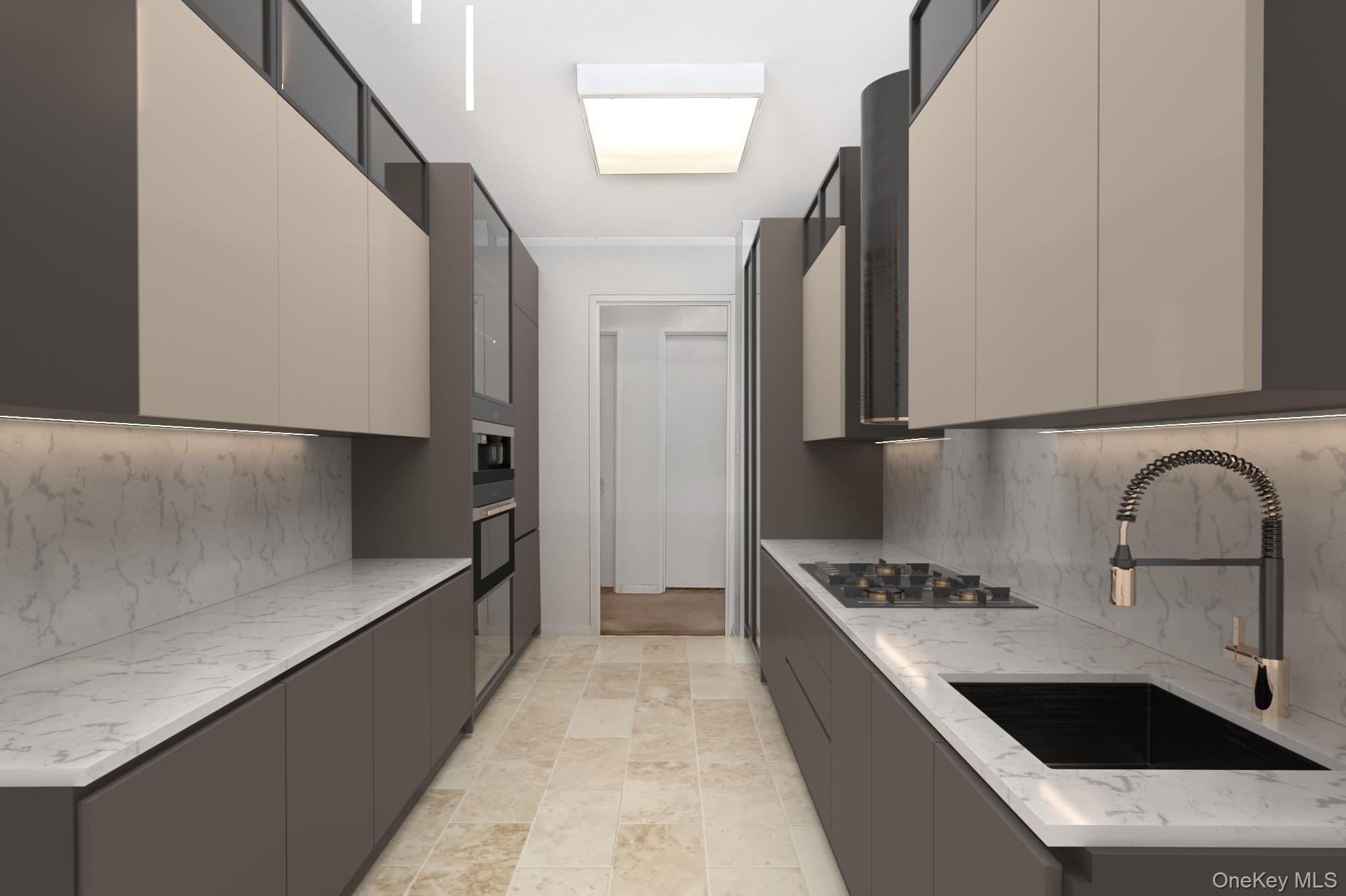 12 Old Mamaroneck Road, Unit 2G White Plains, NY 10605 - Photo 17 of 38 a kitchen with stainless steel appliances granite countertop a sink stove and refrigerator