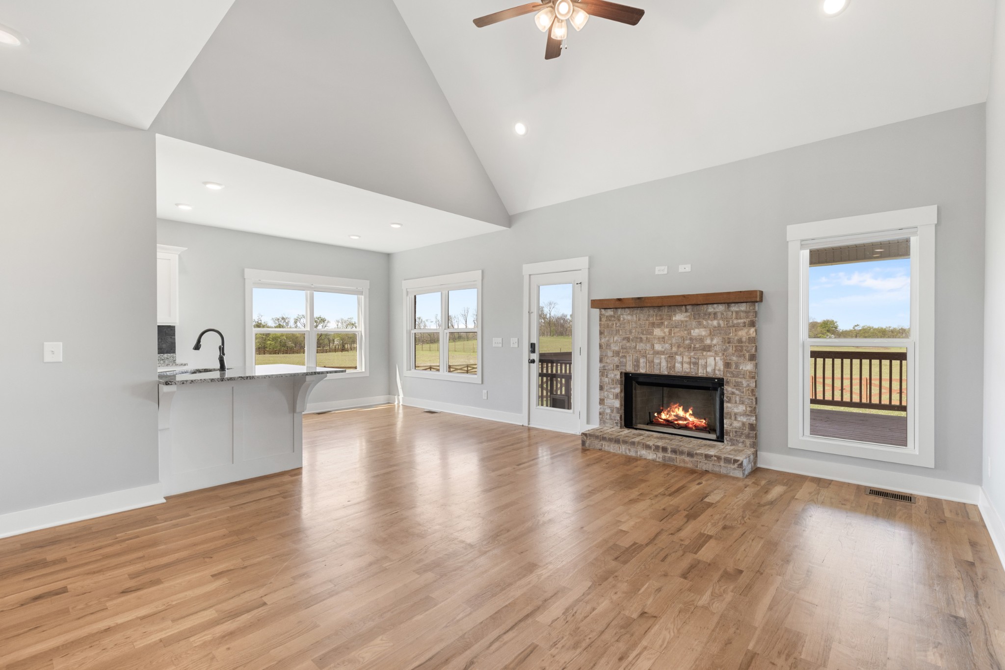 5450 Highway 431 Springfield, TN 37172 - Photo 11 of 54 a view of an empty room with a window and fireplace