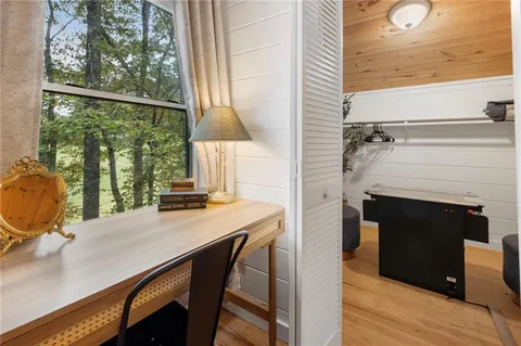 a view of a two chair in the deck