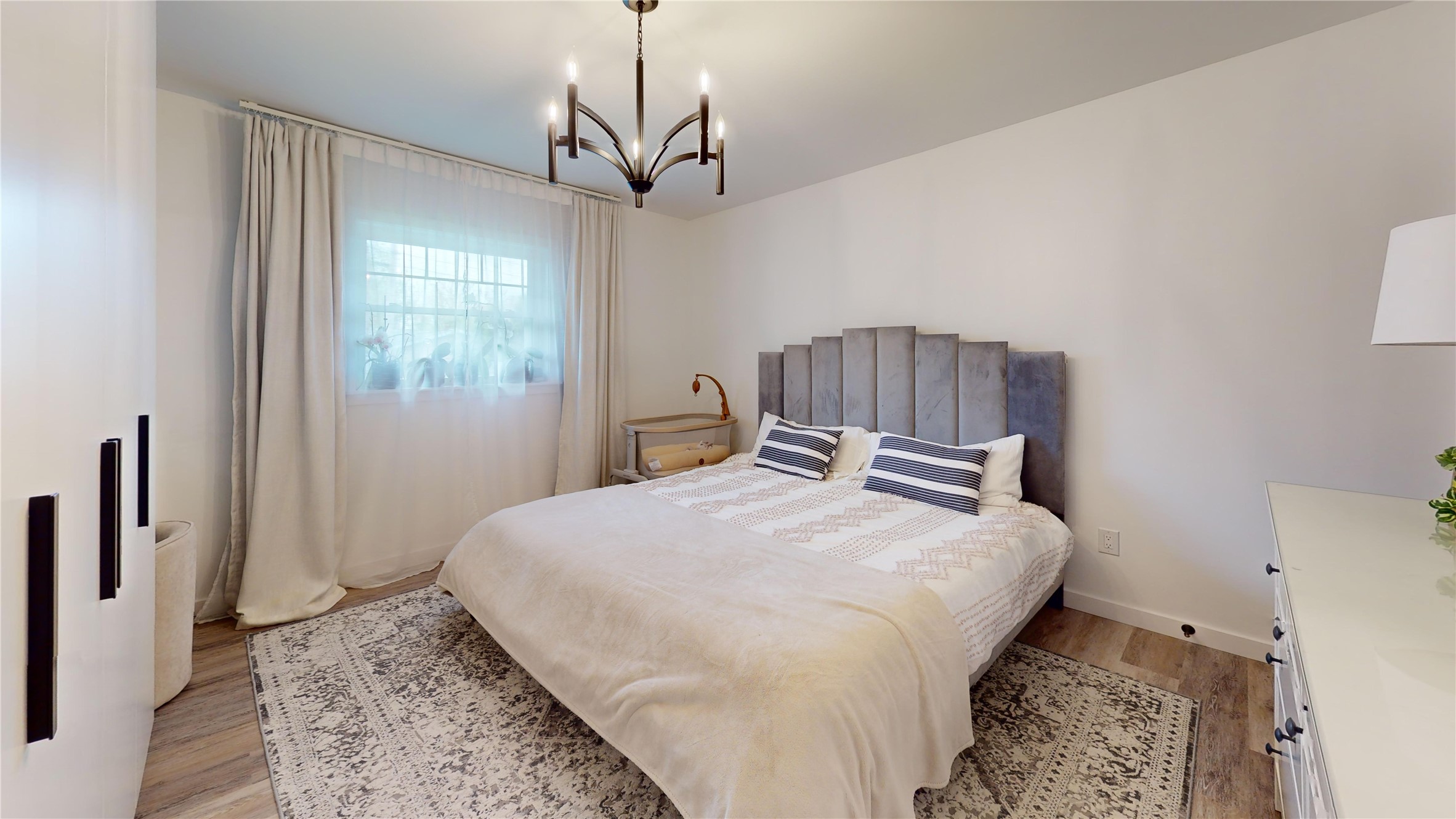 632 Algeria Road Erie, PA 16505 - Photo 12 of 42 1st Floor Primary Bedroom - New Modern Lighting Throughout Home!