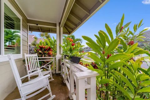a view of outdoor space with seating area