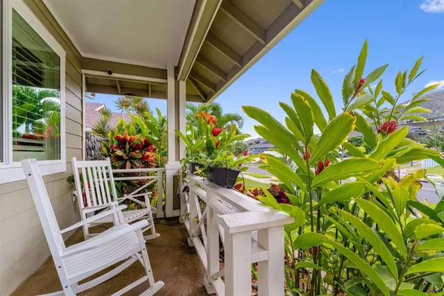 a view of outdoor space with seating area