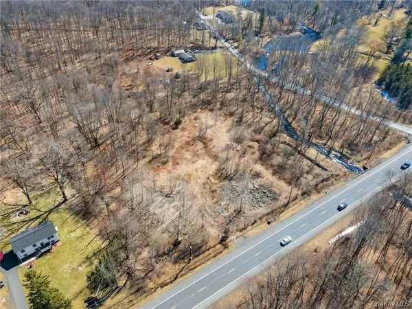 a view of swimming pool from a window