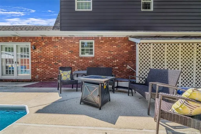 a view of a city from a balcony