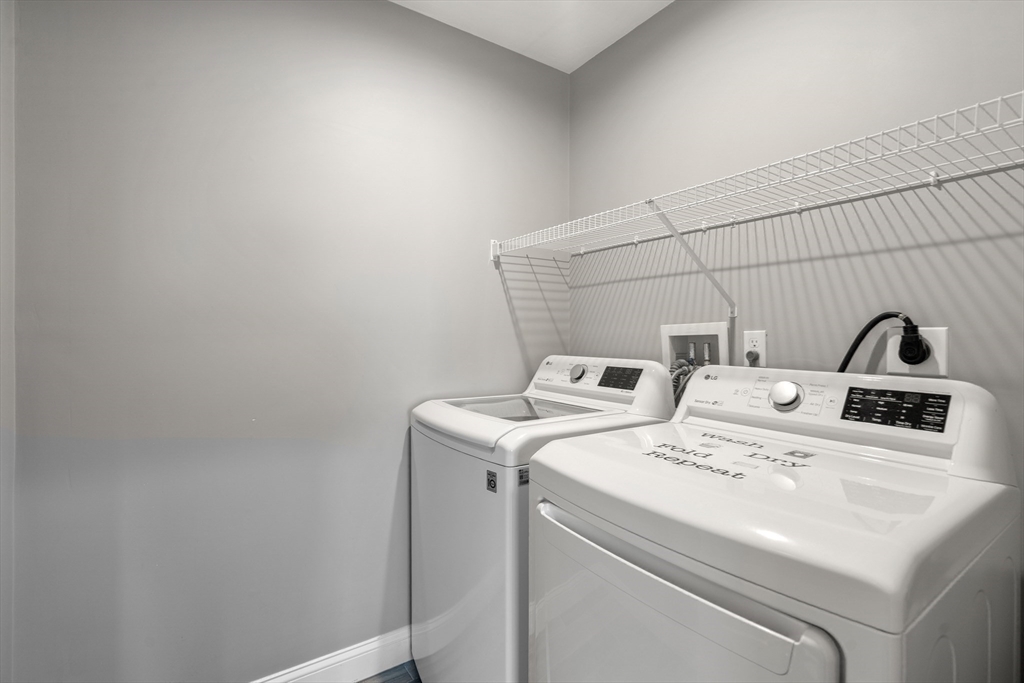 93 Providence Street, Unit B Mendon, MA 01756 - Photo 28 of 38 a utility room with dryer and washer
