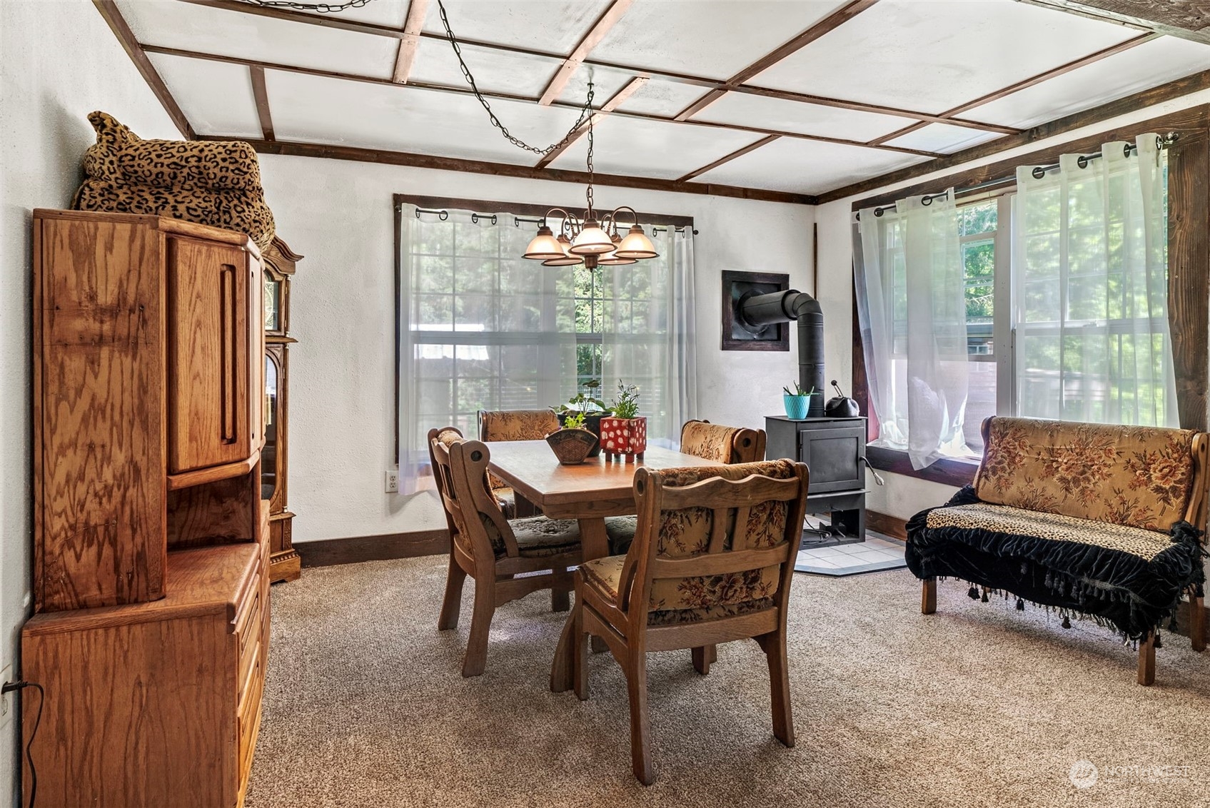 455 Drews Prairie Road Toledo, WA 98591 - Photo 7 of 31 a view of a dining room with furniture window and outside view