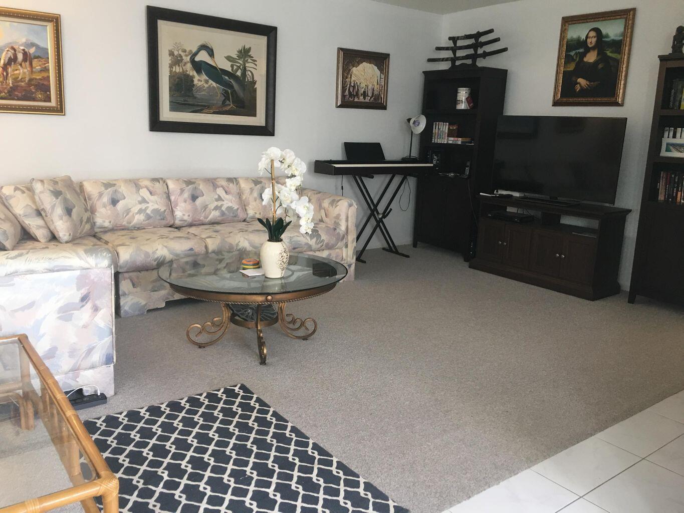 front entrance to living room