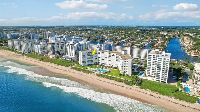 a view of city with ocean