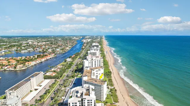 a view of a city with tall buildings