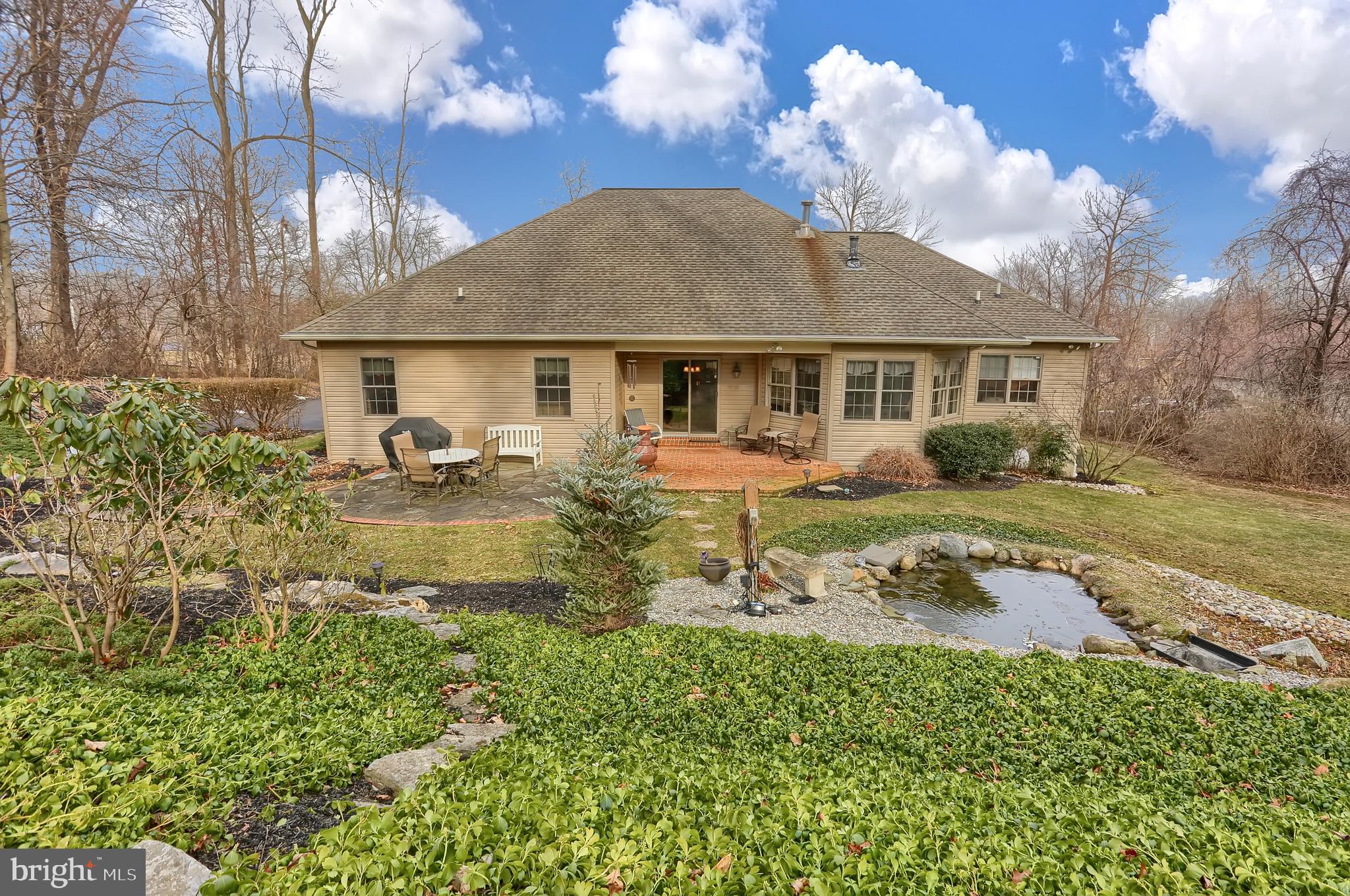 144 Rexmont Road Lebanon, PA 17042 - Photo 39 of 42 Rear View with Koi Pond