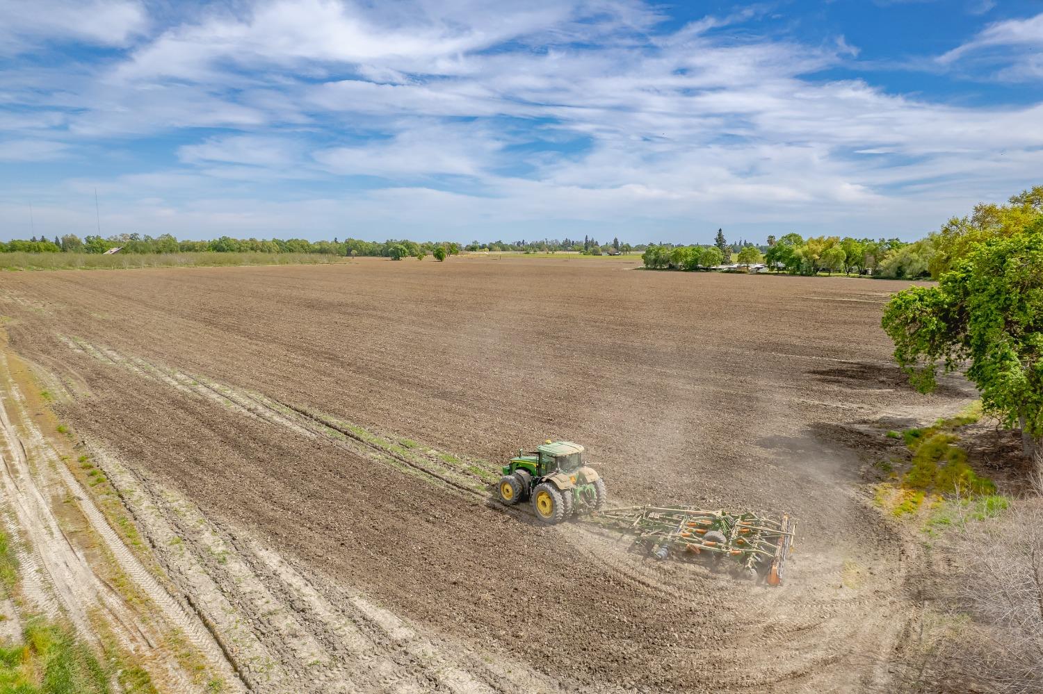 a view of a lake with a big yard